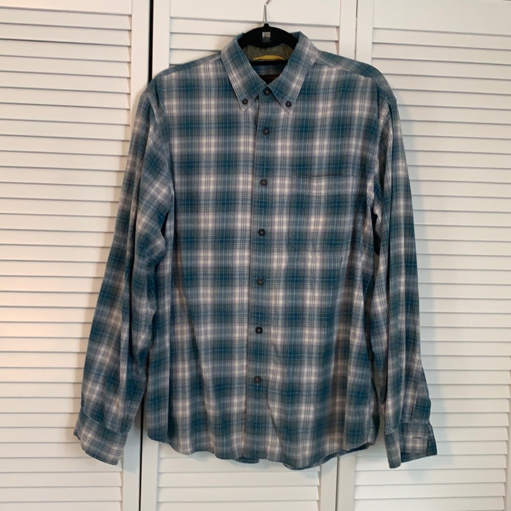 Royal Robbins Blue Plaid Button Down